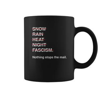 Save The Mail Usps Post Office Us Postal Service No Fascism Coffee Mug | Favorety DE