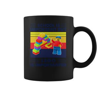 School Is Important But Lego Is Importanter Vintage Shirt Coffee Mug | Favorety