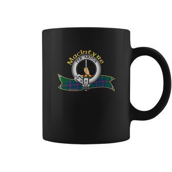 Scottish Macintyre Clan Tartan The Crest A Dexter Hand Hold Coffee Mug | Favorety CA