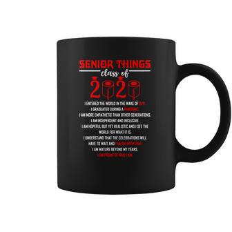 Senior Things Class Of 2020 Shirt Quarantined 2020 Graduation Grad Vintage T-Shirt Coffee Mug | Favorety UK