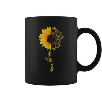 Share The Love Sunflower Sign Language Coffee Mug | Favorety DE