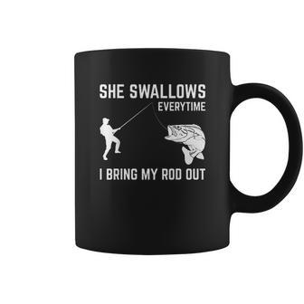 She Swallows Funny Fishing Gift Coffee Mug | Favorety DE