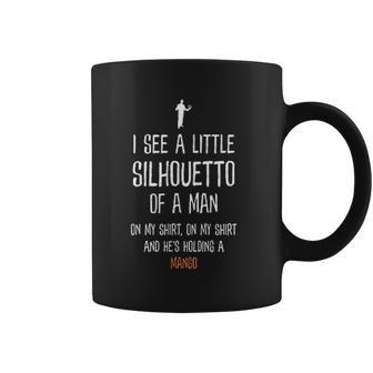 Silhouetto Of A Man Mango Funny Song Lyric Silhouette Design Coffee Mug | Favorety AU