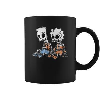 The Simpsons Bart And Lisa Skeletons Coffee Mug | Favorety DE