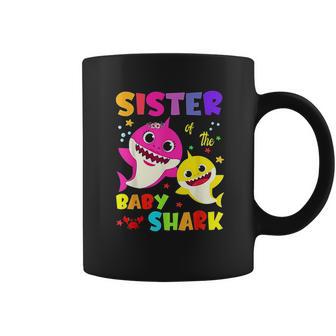 Sister Of The Baby Shark Birthday Sister Shark Coffee Mug | Favorety UK