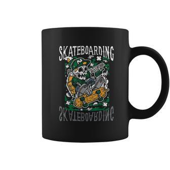 Skate Boarding Skull Skateboard Santa Cruz Street Wear Coffee Mug | Favorety DE