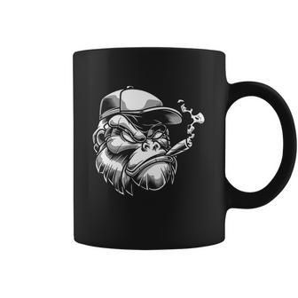 Smoking Gorilla Monkey Cigar Coffee Mug | Favorety UK