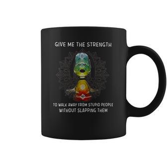 Snoopy Lotus Yoga Give Me A Strength T-Shirt Coffee Mug | Favorety