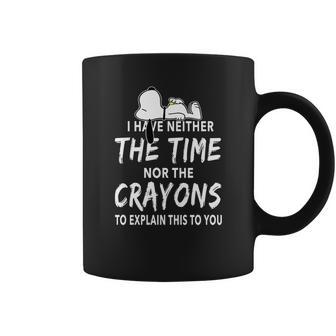 Snoopy I Have Neither The Time Nor The Crayons Coffee Mug | Favorety UK