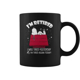 Snoopy Im Retired I Was Tired Yesterday Shirt Hoodie Tank Top Coffee Mug | Favorety UK