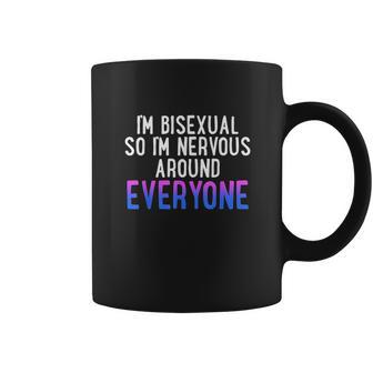 Im So Im Nervous Around Everyone Bi Pride Humor Coffee Mug | Favorety DE