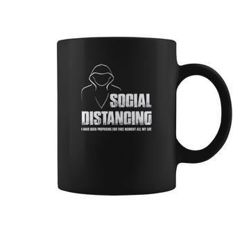 Social Distancing And Chill Introvert Gift Coffee Mug | Favorety AU