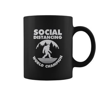 Social Distancing Introvert Bigfoot Funny Coffee Mug | Favorety CA