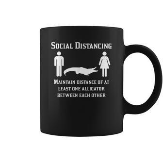 Social Distancing Stay 6 Feet Away Alligator Introvert Gift Coffee Mug | Favorety UK