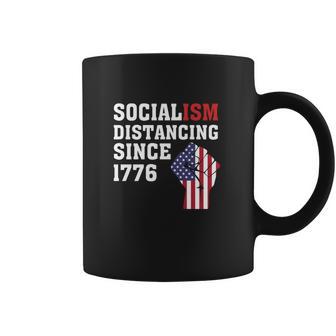 Socialism Distancing Since 1776 Raised Fist Coffee Mug | Favorety DE