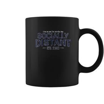 Socially Distant Est 2020 Social Distancing Coffee Mug | Favorety DE