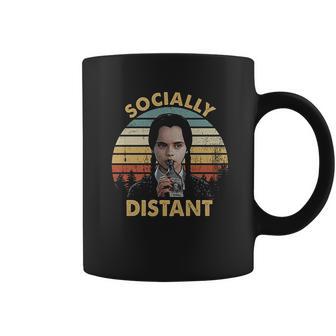 Socially Distant Vintage Wednesday Addams Lovers Coffee Mug | Favorety AU