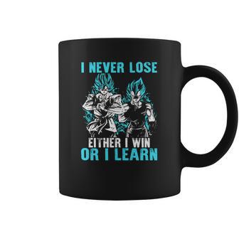 Son Goku And Vegeta I Never Lose Either I Win Or I Learn Coffee Mug | Favorety DE