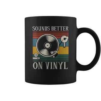 Sounds Better On Vinyl Record Album Coffee Mug | Favorety CA