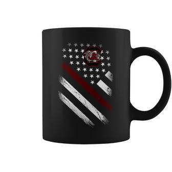 South Carolina Gamecocks American Flag Coffee Mug | Favorety DE