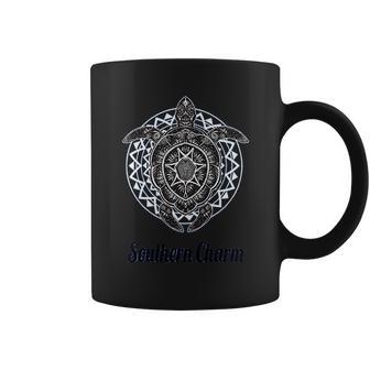 Southern Charm Collection Turtle Print On A Blue Coffee Mug | Favorety UK