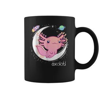 Space Axolotl Kawaii Pastel Goth | Japan Anime Comic Men Women T-Shirt Graphic Print Casual Unisex Tee Coffee Mug | Favorety CA