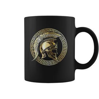 Spartan Helmet Gold Gladiator Sparta Greek Gym Workout Coffee Mug | Favorety UK