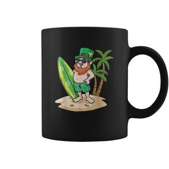 St Patricks Day Hawaiian For Men Leprechaun St Paddy Coffee Mug | Favorety DE