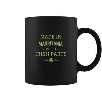 St Patricks Day Shamrock Made In Mauritania With Irish Parts Country Love Proud Nationality Coffee Mug | Favorety UK