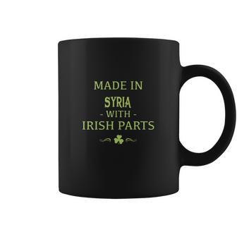 St Patricks Day Shamrock Made In Syria With Irish Parts Country Love Proud Nationality Coffee Mug | Favorety AU