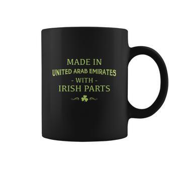 St Patricks Day Shamrock Made In United Arab Emirates With Irish Parts Country Love Proud Nationality Coffee Mug | Favorety UK