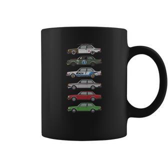 Stack Of Volvo 240 Series 242 Brick Coupes Coffee Mug | Favorety CA