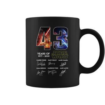 Star Wars 43 Years Anniversary Characters Signatures For T Shirt Coffee Mug | Favorety