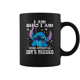 Stitch I Am Who I Am Your Approval Isnt Needed Coffee Mug | Favorety UK