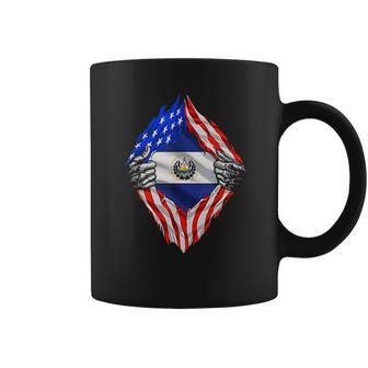 Super Salvadoran Heritage El Salvador Roots Usa Flag Coffee Mug | Favorety DE