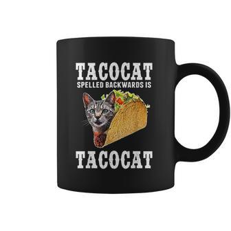 Tacocat Spelled Backwards Is Tacocat Funny Cat Gift Coffee Mug | Favorety