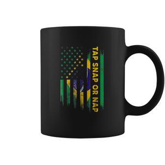 Tap Snap Or Nap Jiu Jitsu Bjj Brazil Us Flag Coffee Mug | Favorety AU