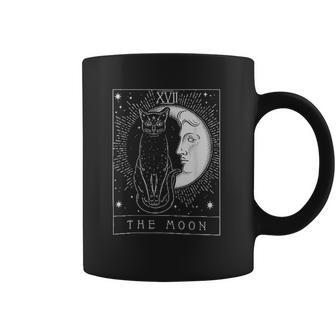 Tarot Card Crescent Moon And Cat Aesthetic Gift 2022 Coffee Mug | Favorety AU