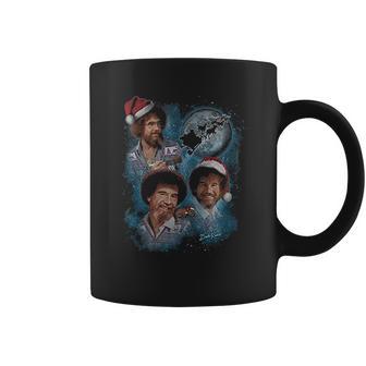 Teelocity 3 Bob Ross Moon Christmas Graphic Coffee Mug | Favorety CA