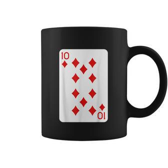Ten Of Diamonds Playing Cards Halloween Costume Casino Easy Coffee Mug | Favorety DE