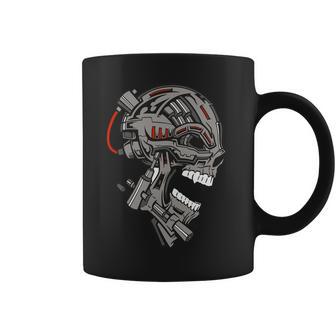 Terminator Skull Gun Head Graphic Design Printed Casual Daily Basic Coffee Mug | Favorety DE