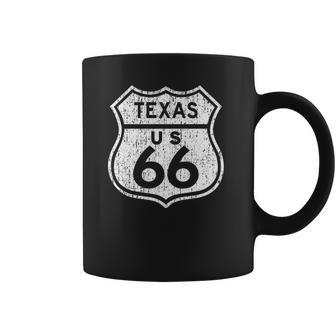 Texas Historic Route 66 Distressed Graphic Men Women T-Shirt Graphic Print Casual Unisex Tee Coffee Mug | Favorety UK