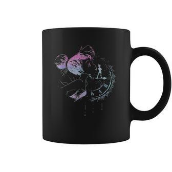 Tinker Bell Neon Colors Clock Portrait Coffee Mug | Favorety AU