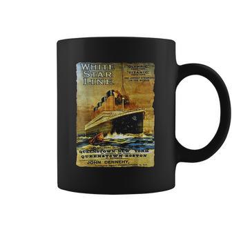 Titanic Sailing Ship Cruise Vintage Poster Coffee Mug | Favorety AU