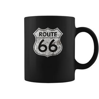 Historic Route 66 Vintage Distressed Style Men Women T-Shirt Graphic Print Casual Unisex Tee Coffee Mug | Favorety