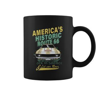 Historic Route 66 Work In Silence Aesthetic Gift 2022 Coffee Mug | Favorety