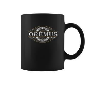 Traditional Latin Mass Oremus Dominus Distressed Catholic Coffee Mug | Favorety AU