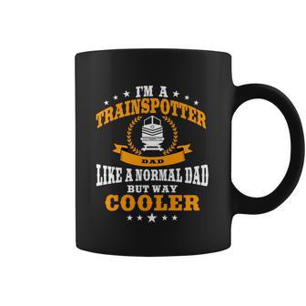 Trainspotter Dad Trainspotting Design Steam Locomotive Funny Gift Graphic Design Printed Casual Daily Basic Coffee Mug | Favorety CA