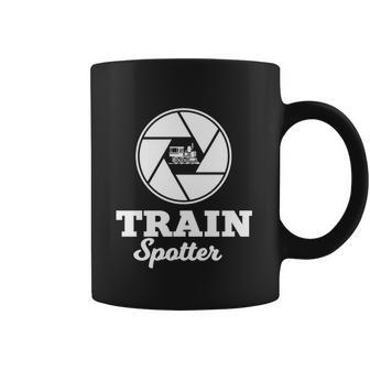 Trainspotter Design Trainspotting With Photo Camera Cool Gift Graphic Design Printed Casual Daily Basic Coffee Mug | Favorety