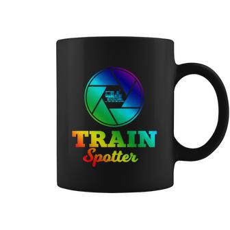 Trainspotter Design Trainspotting With Photo Camera Funny Gift Graphic Design Printed Casual Daily Basic Coffee Mug | Favorety DE